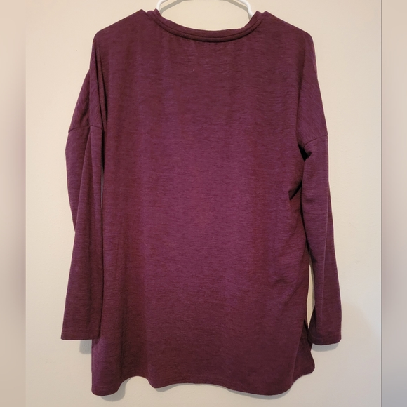 Wander Purple Relaxed Thermoregulation Long Sleeve Tunic, Small - Picture 4 of 5